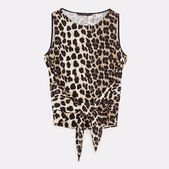 zara leopard top